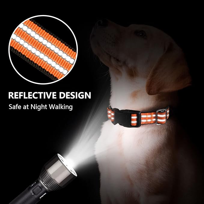 Hikiko Martingale Dog Collars Reflective Nylon Dog Collar - Image 3