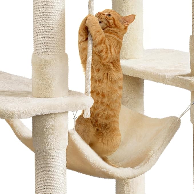 Yaheetech Cat Tree, 63 Inches Multi-Level Indoor Cat Play Structure - Image 8