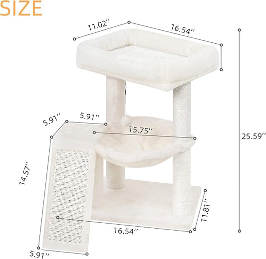 YOUPET Cat Tree with Cat Scratching Post - Image 2