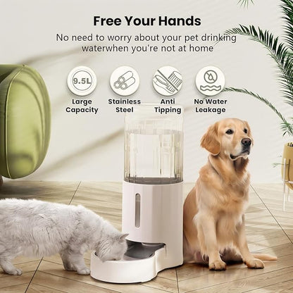 CZPET 2.5 Gallon Dog Water Bowl Dispenser, Automatic Dog and Cat Water Dispenser - Image 2