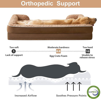 WNPETHOME Dog Beds for Large Sized Dogs, Washable Orthopedic Dog Couch Sofa Bed - Image 3
