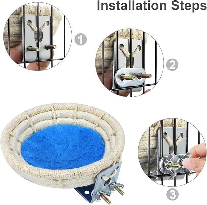 Wontee Bird Nest Breeding Nest Bed Bird Cage House - Image 5