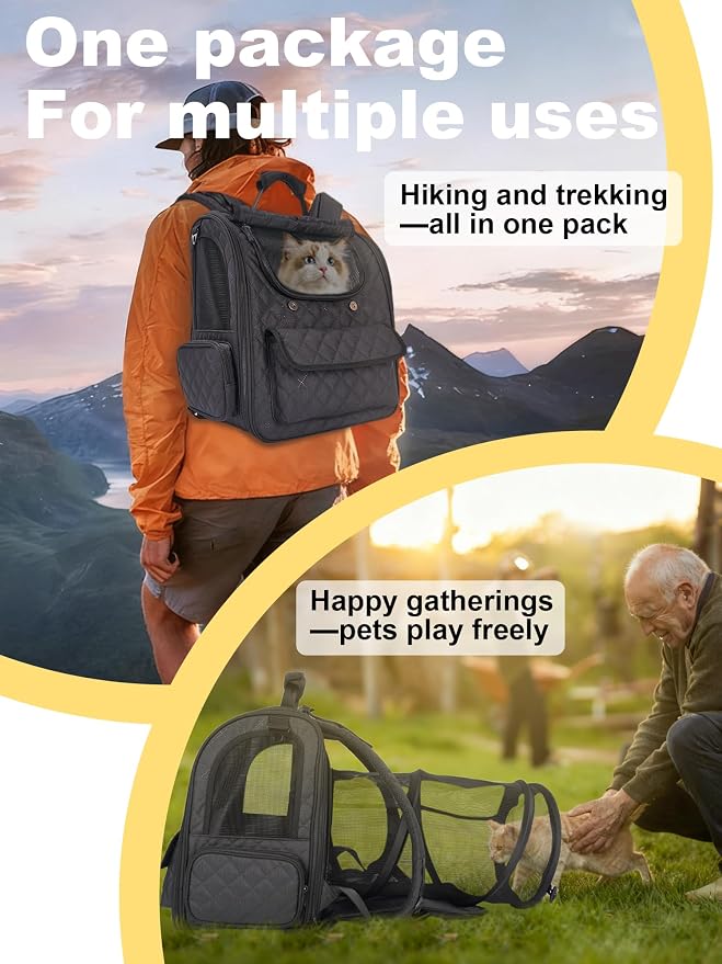 Dog Travel Backpack with Expandable Tunnel - Image 4