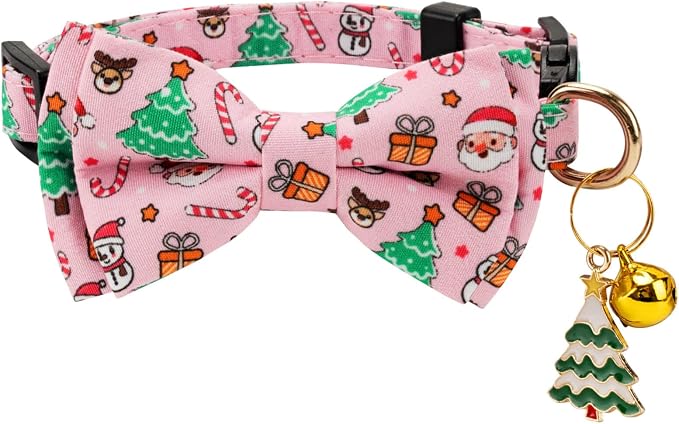 2 Pack Christmas Cotton Cat Collar - Image 4