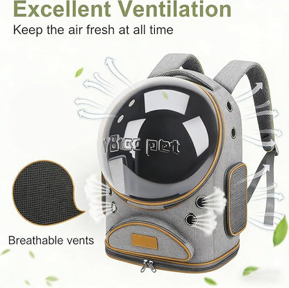 Cat Backpack Carrier, Breathable Cat Carrier Large Space Bubble Pet Backpack - Image 3