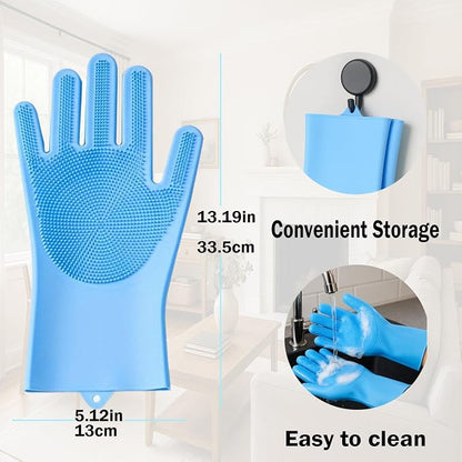 Pet Grooming Gloves Bite-Resistant Pet Bathing Gloves - Image 6
