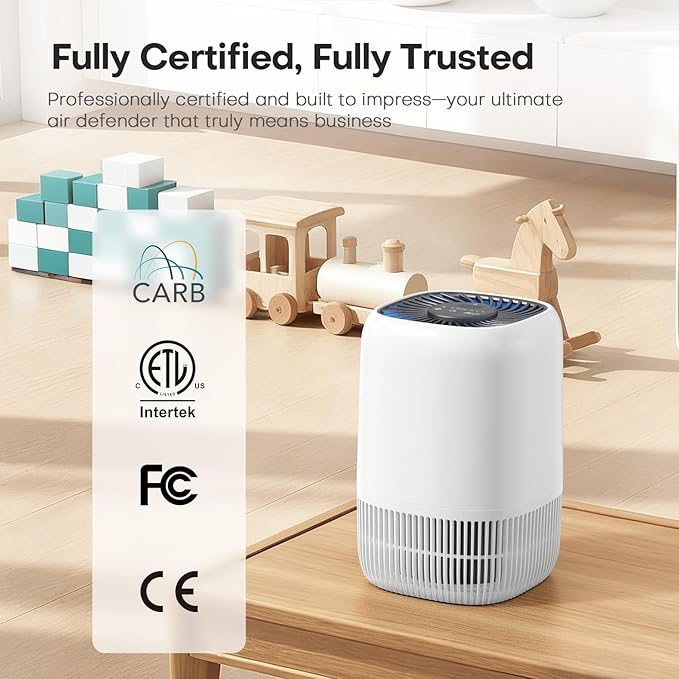 Air Purifiers for Home with H13 Quiet HEPA Filter Up to 1076 Ft² for Pet Hair - Image 8
