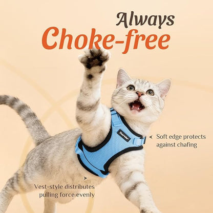 Dooradar Cat Harness and Leash Set, Escape Proof Safe Adjustable Kitten Vest - Image 2