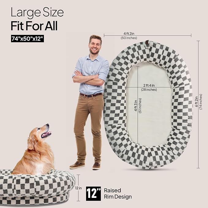 Human Dog Bed for Adults and Pets, Waterproof & Machine Washable, Durable - Image 5