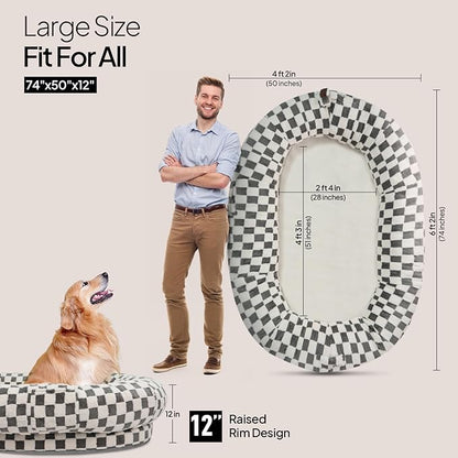 Human Dog Bed for Adults and Pets, Waterproof & Machine Washable, Durable - Image 5