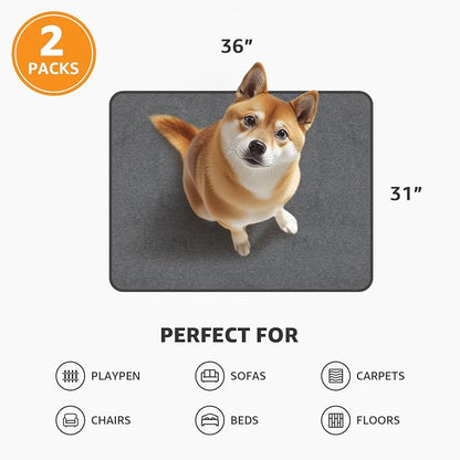 Dog Pee Pad Washable-Extra Large Instant Absorb Training Pads Non-Slip Pet - Image 5