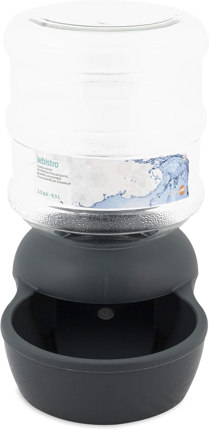 Petmate Aspen Pet Lebistro Gravity Waterer, 2.5 Gallon, Made in USA - Image 5