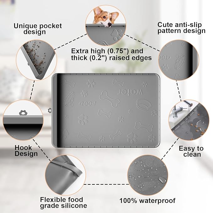 Dog Food Mat - Silicone Dog Mat - Image 4