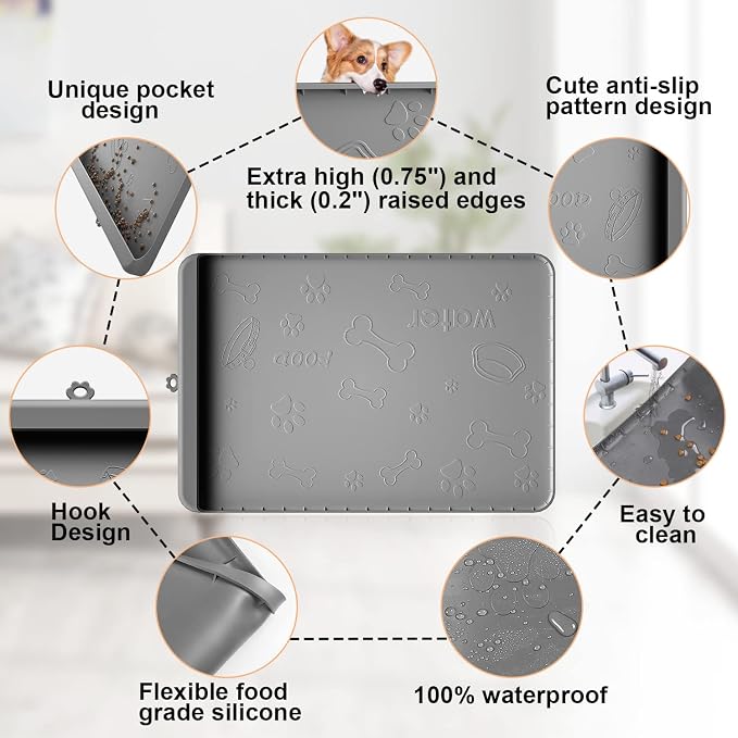 Dog Food Mat - Silicone Dog Mat - Image 4
