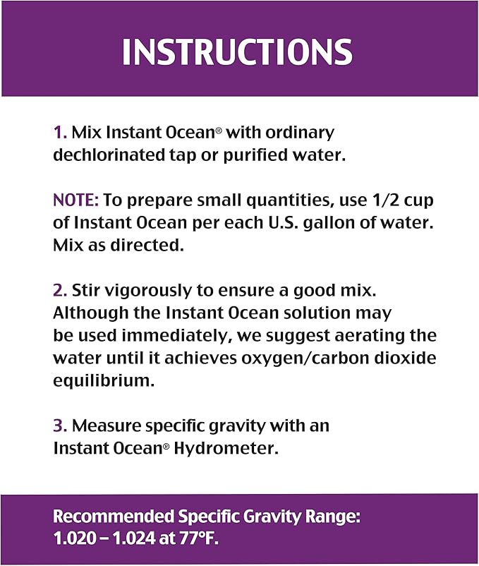 Instant Ocean Sea Salt for Marine Fish Tank Aquariums, Nitrate & Phosphate-Free - Image 5