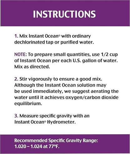 Instant Ocean Sea Salt for Marine Fish Tank Aquariums, Nitrate & Phosphate-Free - Image 5