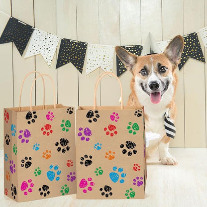 Blulu 20 Pcs Puppy Dog Paw Gift Bags - Image 7