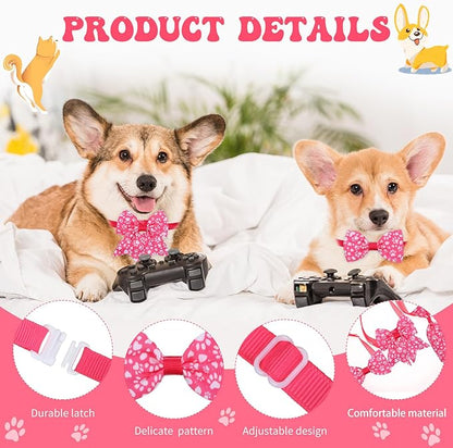 Reginary 100 Pieces Dog Bow Tie Collar Set Include 40 Dog Neckties, and 30 - Image 3
