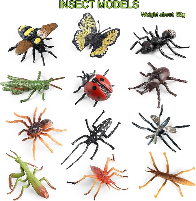 20Pcs Insect Toy Fake Plastic Bugs Figures - Image 7