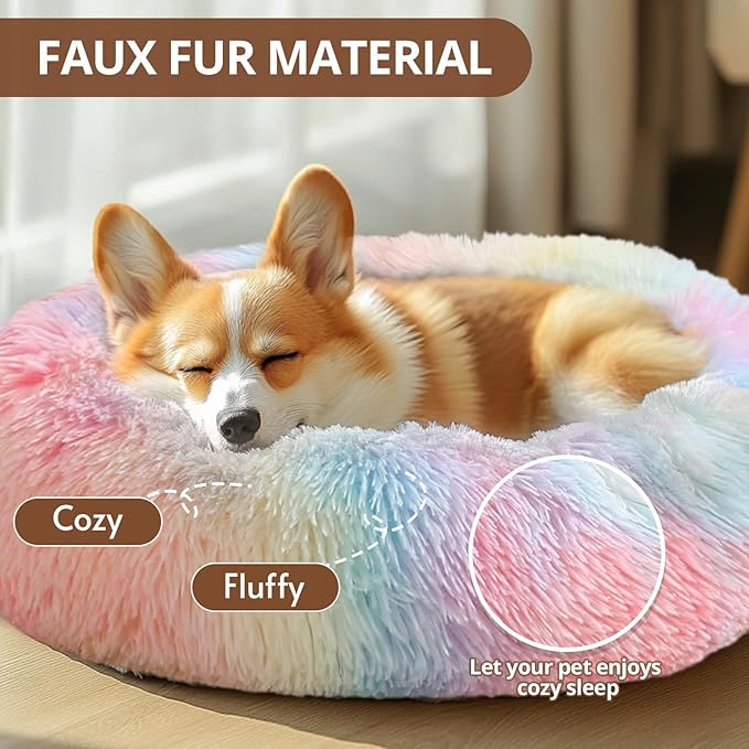 JOLLYVOGUE Calming Dog Bed for Small Dogs - Image 2