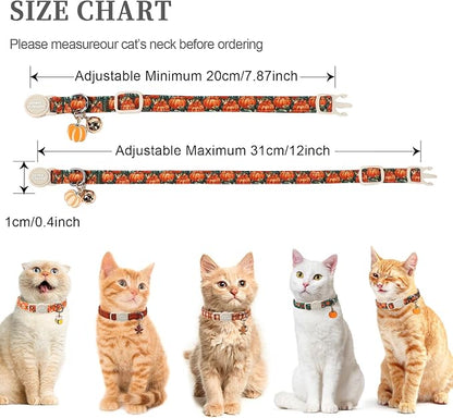 Unique style paws 2 Pack Autumn Halloween Kitten Collar Breakaway - Image 3