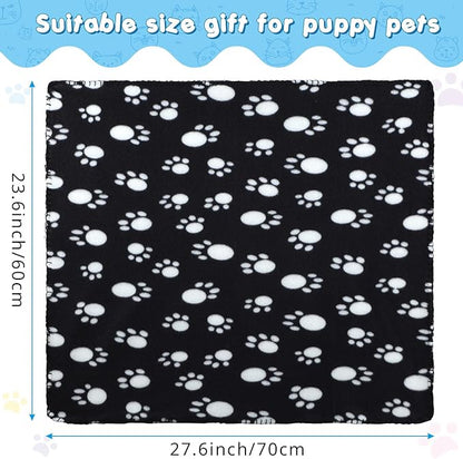 Eccliy 20 Pcs Puppy Blanket Pet Soft Fleece Dog Blankets Warm Felt Throw Sleep - Image 2