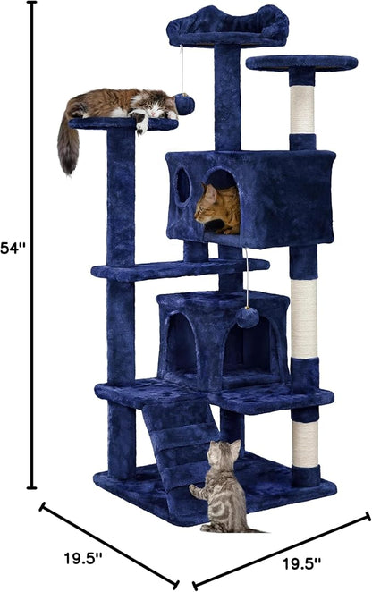 Yaheetech 54in Cat Tree Tower Condo Furniture Scratch Post - Image 10