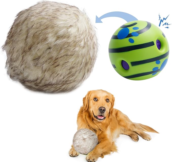 Nocciola Wobble Giggle Ball for Dogs, Interactive Dog Toys for Boredom by Nocciola
