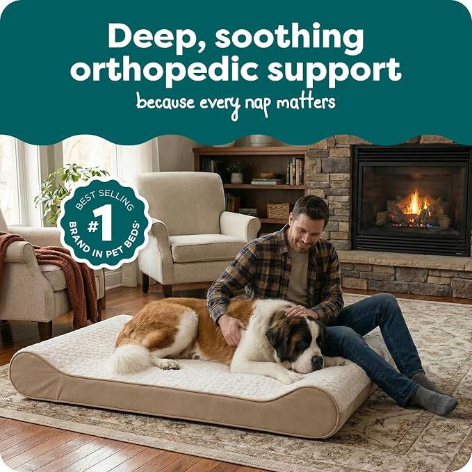 Furhaven Orthopedic Dog Bed for Extra Large Dogs w/ Removable Washable Cover - Image 2