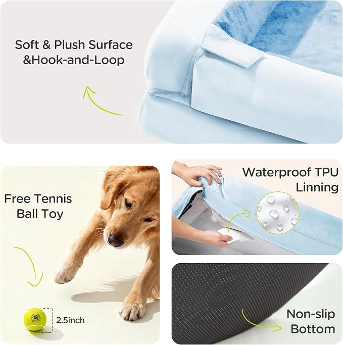 Orthopedic Dog Beds for Large Medium Dogs, Big Waterproof Memory Foam Pet Couch - Image 6