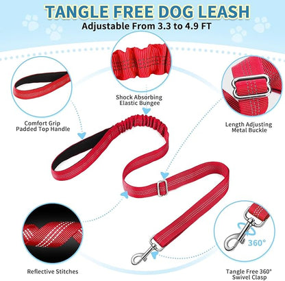 SlowTon No Pull Small Dog Harness and Leash Set, Puppy Soft Vest Harness Neck & - Image 8