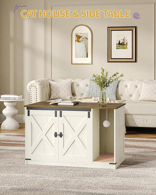 Cat Litter Box Enclosure, Hidden Litter Box Cabinet Furniture - Image 2