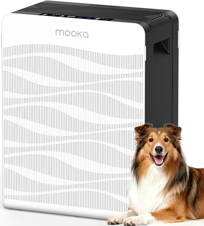 Air Purifier for Home Large Room 2800 Ft², MOOKA Double-Sided Air Purifiers for by MOOKA