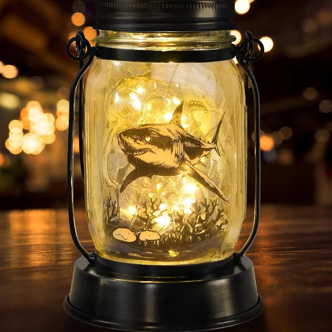 kyoryuger Shark Gifts for Women/Men Shark Solar Lanterns Dog Mom Birthday Jaws - Image 8