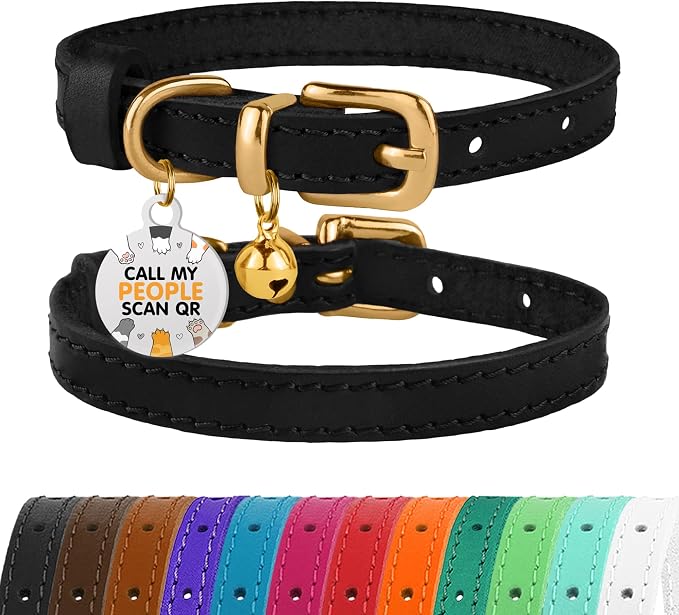 BRONZEDOG Leather Cat Collar by BRONZEDOG