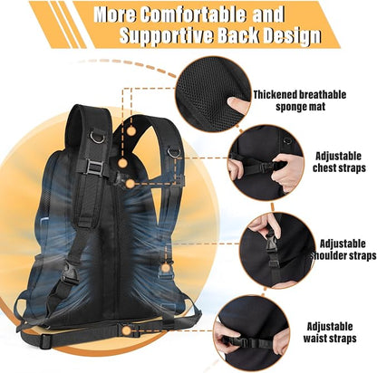 YUDODO Dog Front Carrier Backpack, Adjustable Breathable Pet Carrier - Image 5