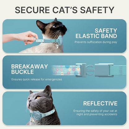 Waterproof Airtag Cat Collar, Breakaway Cat Airtag Collar - Image 5