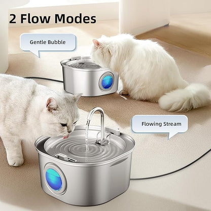 Casfuy PWS-155 Multi-Layer Filtration Quiet Stainless Steel Dog & Cat Water - Image 3
