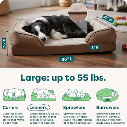 Furhaven Orthopedic Dog Bed for Large/Medium Dogs w/ Removable Bolsters & - Image 3