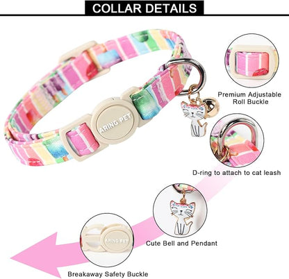 ARING PET 2 Pack Cat Collars-Cute Breakaway Cat Collar - Image 3