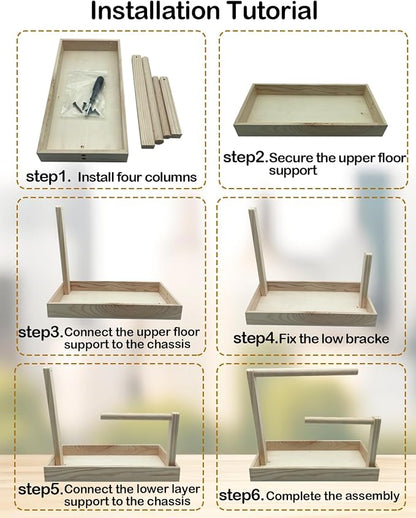 Small Bird Training Stand Portable Tabletop Birds Perch Desktop Platform - Image 6