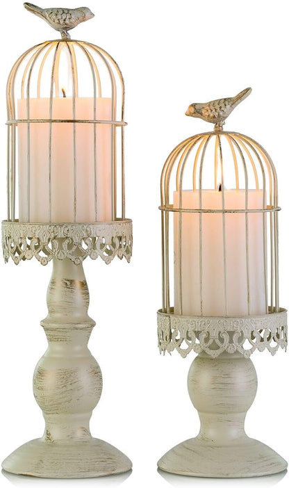 Birdcage Candle Holder Decorative Bird Cages by SZIQIQI