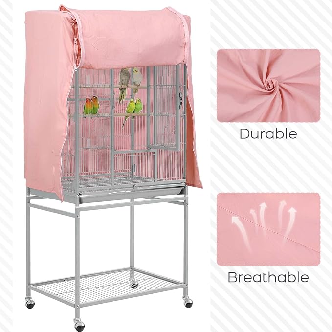 QBLEEV Birdcage Covers, Breathable Parrot Cage Cover Shade, Universal Blackout - Image 2