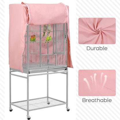 QBLEEV Birdcage Covers, Breathable Parrot Cage Cover Shade, Universal Blackout - Image 2