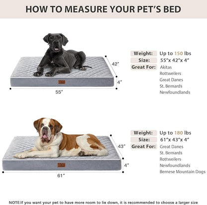 WNPETHOME Orthopedic Giant Dog Beds Large Sized Dog, Waterproof Extra Large - Image 2