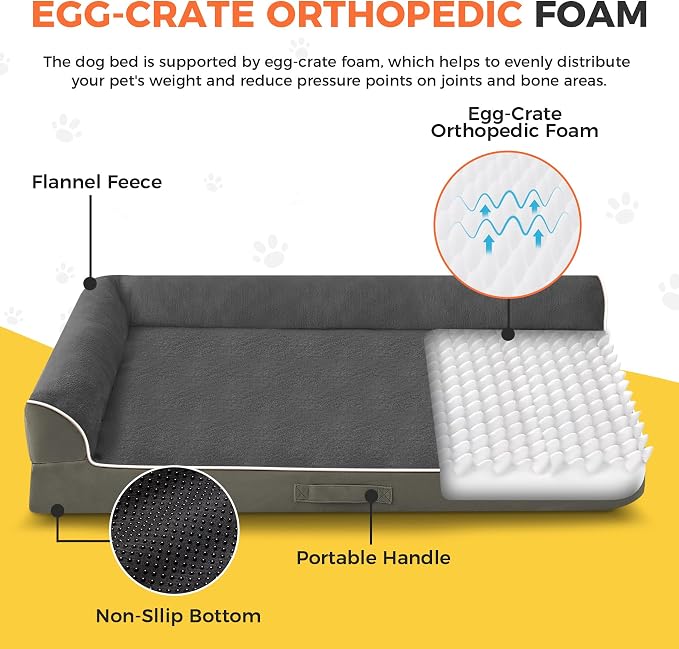 Dog Bed Large Sized Dogs, XXL Orthopedic Dog Bed - Image 2