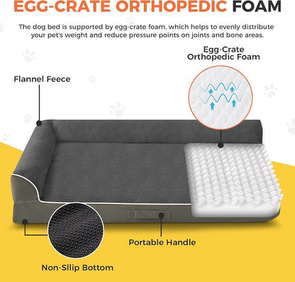 Dog Bed Large Sized Dogs, XXL Orthopedic Dog Bed - Image 2