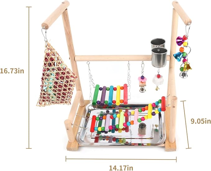 Bird Playground, Playstand for Parrot Cage Accessories - Image 6