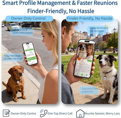 QR Code Dog ID Tag for Collar, Smart Pet ID - Image 3