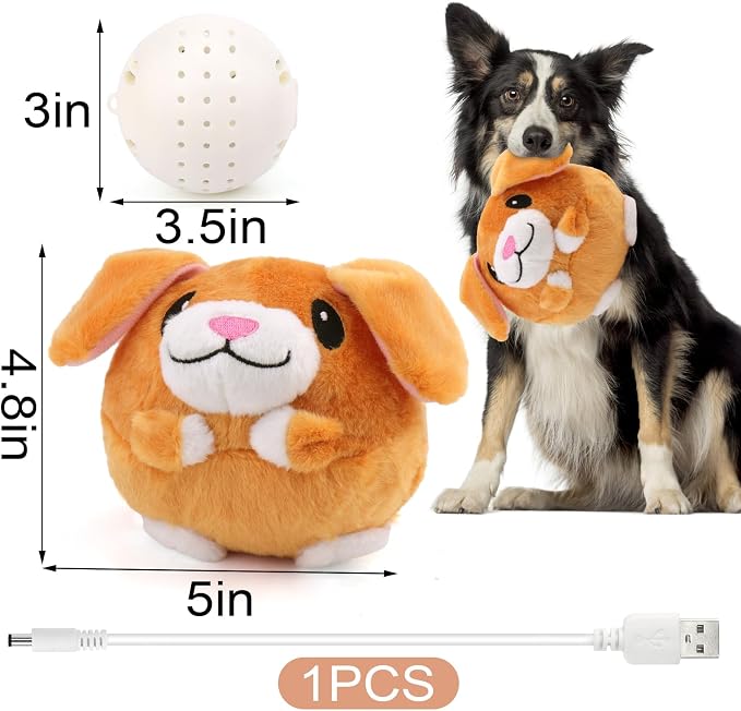 BABORUI Interactive Dog Toys Puppy, Jumping Squeaky Dog Toys - Image 5